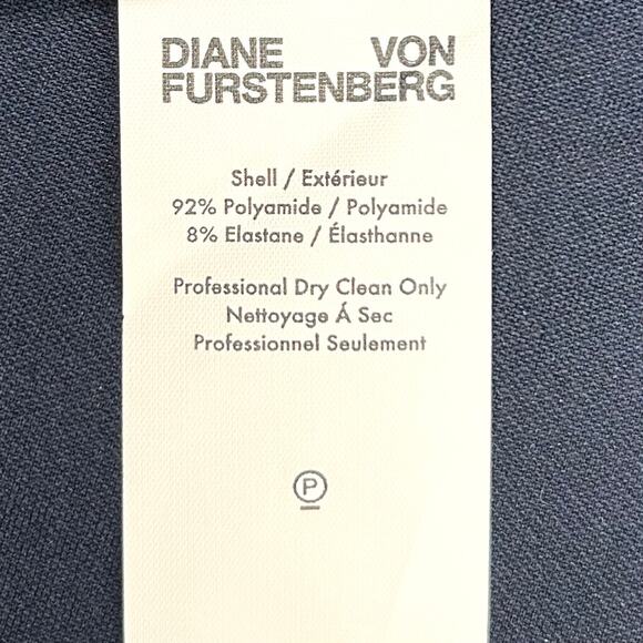 Diane Von Furstenberg Seamed Navy Skinny Pants - Picture 8 of 8